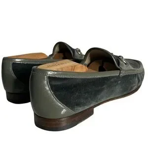 Gucci Horsebit Gray Accent Velvet Patent Leather Slip On Loafers Men’s Shoes 8 Gucci | Shoes | Gucci Horsebit Gray Accent Velvet Patent  main image 2